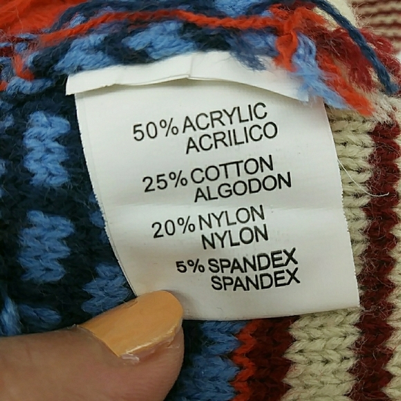 ⭐3/$30 Southwestern Aztec Tribal Fringe Orange Duster S - Picture 5 of 7